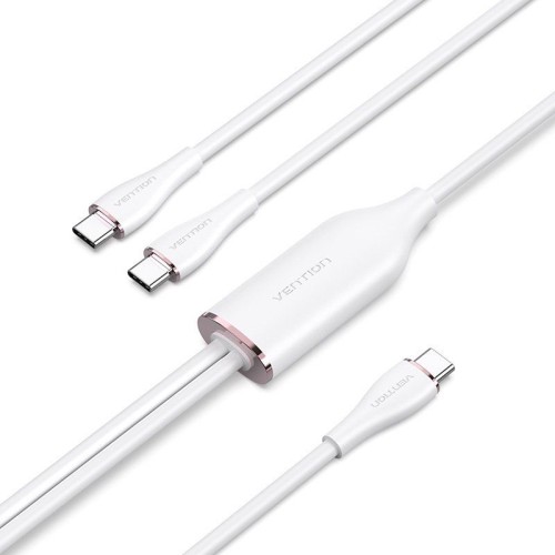 Cable USB-C Macho a 2x USB-C Macho 1.5M Vention