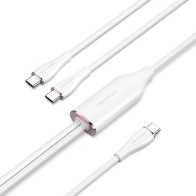 Vention USB-C Male to 2x USB-C Male Cable 1.5M