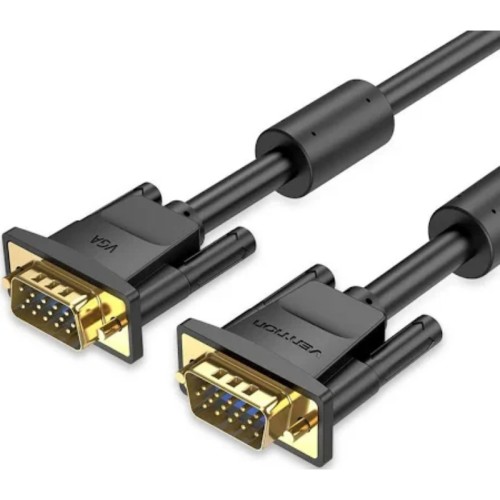 Cable SVGA a VGA M-M 0.5 M Negro Vention