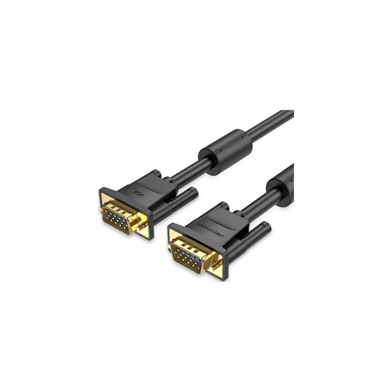 Cable SVGA a VGA M-M 0.5 M Negro Vention