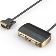 VGA Splitter with External Power Black Vention