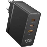 Wall Charger 100W 2xUSB-C/USB-A Black Vention