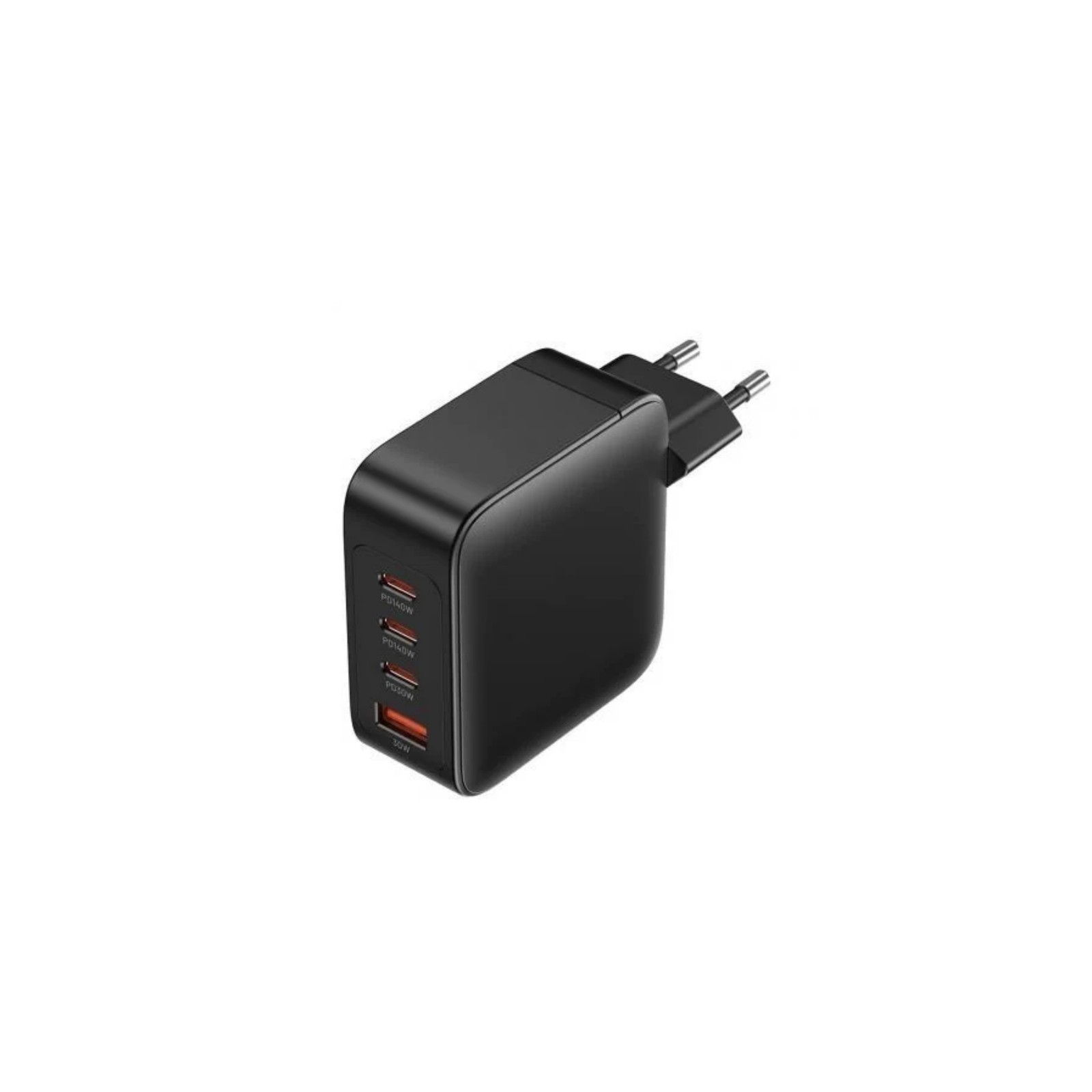 Cargador Pared 140W 3xUSB-C + Cable USB-C/USB-A Negro Vention