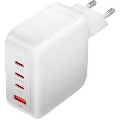 Cargador Pared 140w 3xusb-c + Cable Usb-c/usb-a Blanco Vention