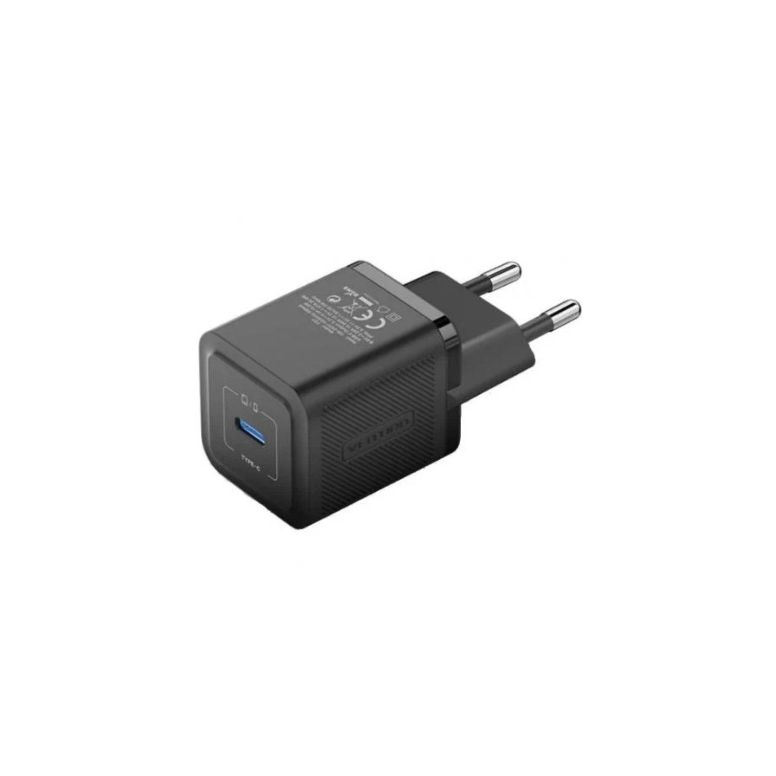 Cargador Pared Gan 20W USB-C Negro Vention