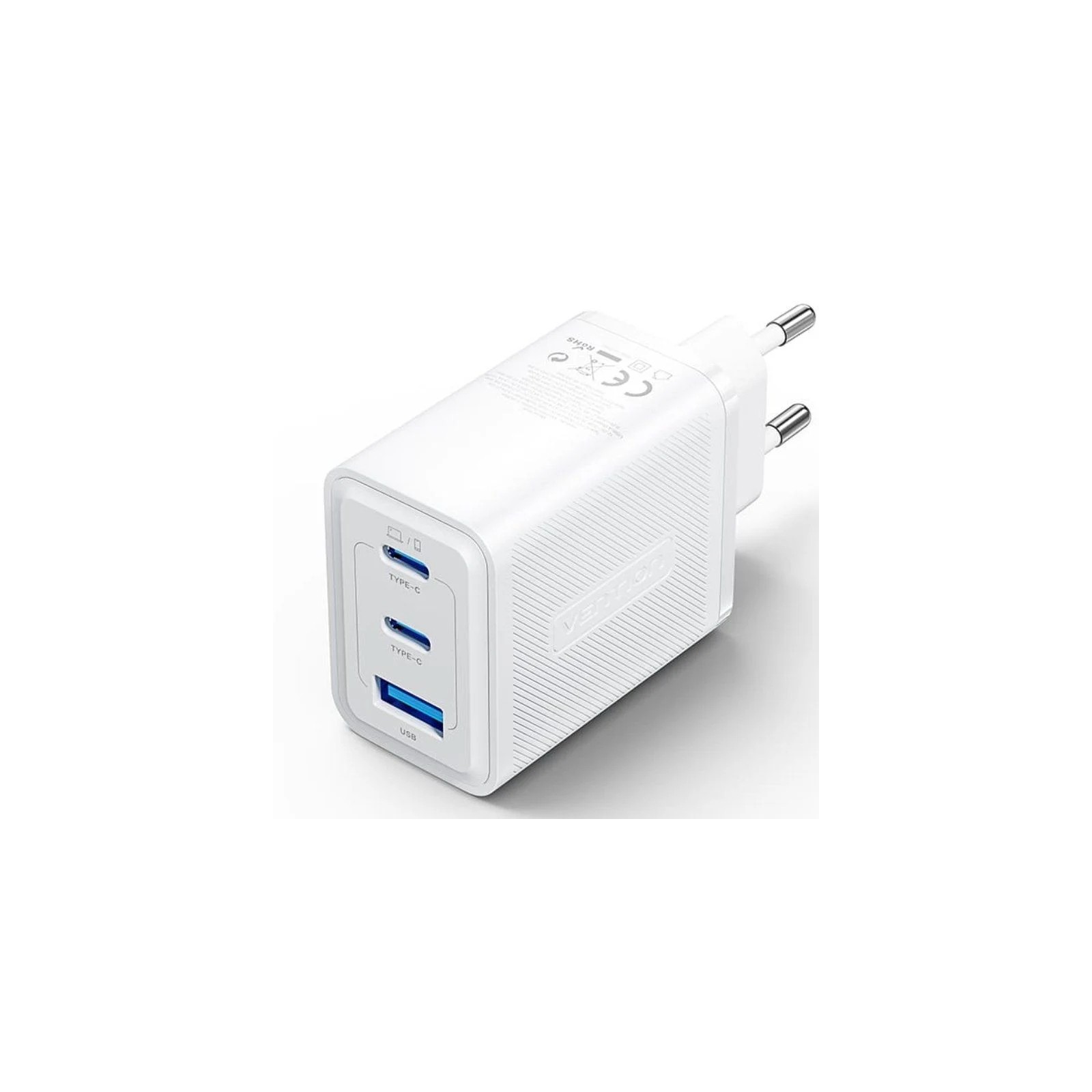 Cargador Pared Gan 65W USB-C USB-A