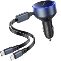 Cargador Coche Vention 30W USB-C Lightning