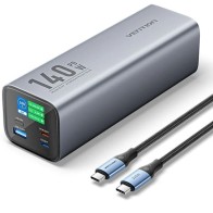 Batería Externa Vention 27000mAh 140W con Cable USB-C/Lightning