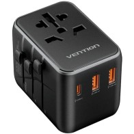 Vention Universal Wall Charger 65W AC USB-C Dual USB-A