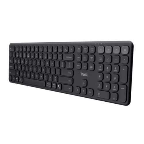 Teclado Wireless Multidispositivo Vaiya Negro Trust